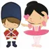 Kit Display Soldadinho Chumbo Bailarina -  2 Pcs 70 Cm 