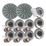 Kit Dispositivo Inox 1 Aspiração 2 Retorno 2 Ralo 6 Hidro