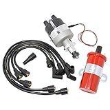 Kit Distribuidor Eletrônico Completo AIP Com Bobina De 12 V E Fios De Vela De Ignição Compatível Com Tratores Internacionais E Combinadores Cub 400 450 2504 T6 Substitui OEM 364653R91 Kit De Ajuste