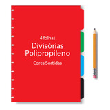 Kit Divisória Envelope Régua Caderno Criativo Grande