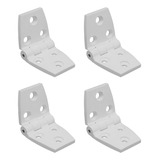 Kit Dobradiça Nylon 6 Furos P Barcos Lancha 4 Unidades