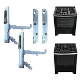 Kit Dobradiças Guias Fogão Atlas Utop 5 Bc Mesa Inox Orig