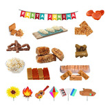 Kit Doces Festa Junina Grande Premium 100 Pessoas Brindes