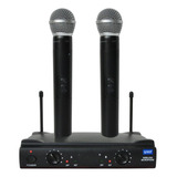 Kit Dois Microfones Uhf Sem Fio Hd Profissional Uk 3000