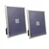 Kit Dois Porta Retratos Aço Inox E Vidro Luxe 15x20 Cor Prateado