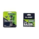 Kit Dr  Jones Aparelho De Barbear   THE RAZOR6   Regargas THE RAZOR6  4 Unidades 