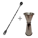 Kit Drink Dosador 30 60ml Colher Bailarina Preto