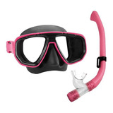 Kit Dua Pro Mascara Respirador Snorkel Seasub Original