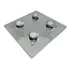 Kit Duas (2) Bases P/ Lustre De Cristal 28x28 Cm 4 Lamp.
