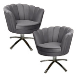 Kit Duas Poltronas Giratoria