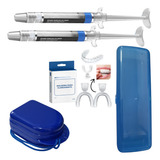 Kit Duas Seringas Dental White Gel Clareador Com Moldeira