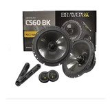 Kit Duas Vias 6 Bravox 190w Rms Cs60bk Crossover E Tweete