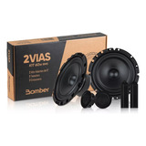 Kit Duas Vias Alto Falante Bomber Carro 6 Pol 120w Rms 4ohms