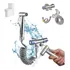 Kit Ducha Higienica Inox Com Registro Duas Saídas De 1 2mm