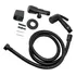 Kit Ducha Higienica Preta 1 4 Volta Com Registro Linha Metal pq 019 O Barateiro Ferragens