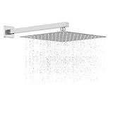 Kit Ducha Inox Chuveiro 30x30 Cm Cano Prata