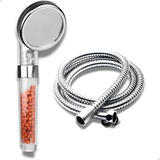 Kit Ducha Ionizada De Lavatório Profissional Purificadora Alta Pressao Cromoterapia Engate Mangueira Flexível 120cm 1 2 Polegadas