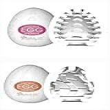 Kit Duplo Eggs Ovo Mastubador Estimulo Sexshop Flexivel Stepper E Twister