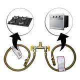 Kit Duplo Gás Encanado P Cooktop E Forno Flexível 1 20m