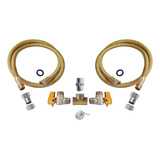 Kit Duplo Gás Encanado P Cooktop E Forno Flexível 1 Mt