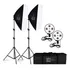 Kit Duplo Softbox Soquete E 27 Quádruplo Tripés 2m T photo 110v 220v