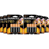 Kit Duracell Duralock Pilha Alcalina Aa Com 48 Unidades