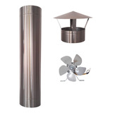 Kit Duto 12 Inox 304 Chapéu Exaustor Churrasqueira