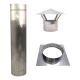 Kit Duto 12 Polegadas Inox 430 Forno Churrasqueira Chapeu