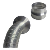 Kit Duto De Exaustão 60mm Redutor Chaminé 60mm Acabamento