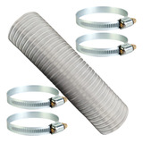 Kit Duto Semi Flexível Aquecedor I Coifa 100mm X 2 Mt 