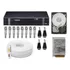 Kit Dvr 8 Canais Intelbras + Cabo + Fonte +conect C/hd 160gb