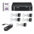 Kit Dvr Mhdx 1208 1tb 5 Câmeras Vhd 1230 B E Fonte Intelbras