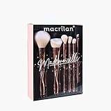 Kit ED004 Com 6 Pincéis Para Maquiagem Mademoiselle Macrilan