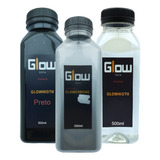 Kit Efeito Cromado Base Cromo E Verniz Glow Tech 500ml