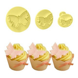 Kit Ejetor Cortador Borboleta Pasta Biscuit Massa Blue Star