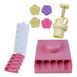Kit Ejetor Max Modelador Flor Chocalho Confeito Boleador