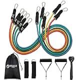 Kit Elástico Extensor Tubing Pro 11 Peças 68kg Bravus