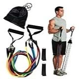 Kit Elásticos 11 Peças Exercícios Musculação