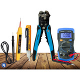 Kit Eletricista Equipamentos De Teste Voltagem E Alicate