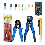 Kit Eletricista Profissional Conjunto Com 6 Peças Conectores Alicate Chaves