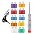 Kit Elétrico 10 Fusíveis Para Carro Automotivo E Chave Teste Gama De Voltagem 6v
