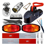 Kit Elétrico Carretinha Munheca Casal Tomada Engate Cromada