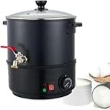 Kit Elétrico De Pote De Derretimento De Cera 1100W Para Fabricação De Velas Com Bico De Latão Controle De Temperatura Alça Resistente Ao Calor E Material De Aço Inoxidável