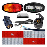 Kit Eletrico Instalação Lanterna Carretinha De Led Completo
