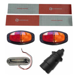 Kit Eletrico Instalação Lanterna Carretinha Reboque Engate