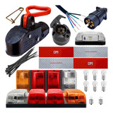 Kit Elétrico Instalação Lanterna Carretinha Reboque Engates