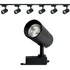Kit Eletrificado Trilhos 2m   6 Spots Led 12w Preto 110v 220v Frio