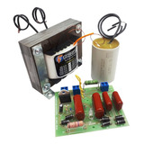Kit Eletrificador 10 Joules 127 220v Placa 10j Cap 40uf