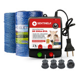Kit Eletrificador Sr 30km 100 Isolador 250m Fio Eletropl