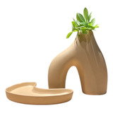 Kit Em Ceramica Vaso
